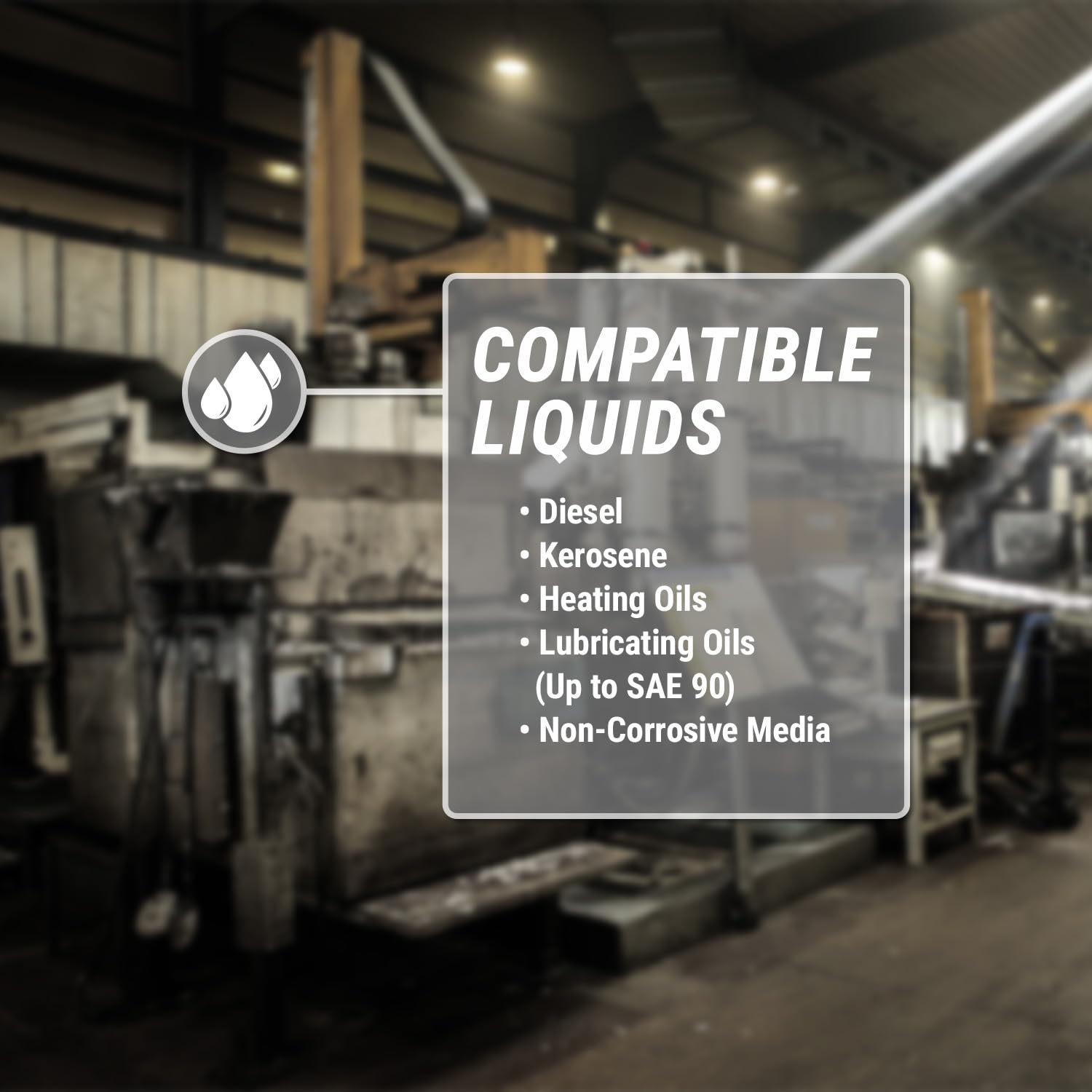 TERA PUMP Heavy Duty Steel & Cast Iron Rotary Hand Pump - 1.3 Gallon Capacity per 20 Rotations for Diesel, Oil & Medium Viscosity Liquids (Not for Water-Based Fluids) - Ideal for Farm Equipment, Industrial Machinery & Fuel Transfer Applications