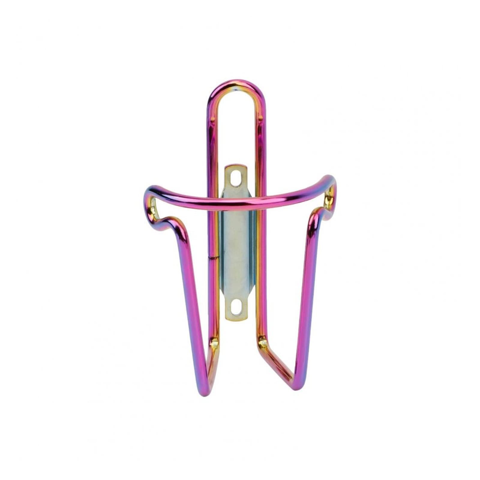 Rainbow Color Adjustable Aluminum Alloy Bike Water Bottle Cage - Side Load Bicycle Bottle Holder with Screws for Cycling, Mountain Biking & Outdoor Sports (Pink) - Perfect for Road Bikes, MTBs & Commuting