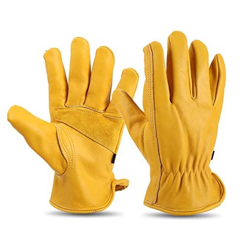 Lusaya Gardening Gloves for Men & Women - Anti-Puncture Protective Work Gloves for Gardening, Wood Cutting, Farming, Construction & Riding - Durable Safety Gloves for Outdoor Work & DIY Projects