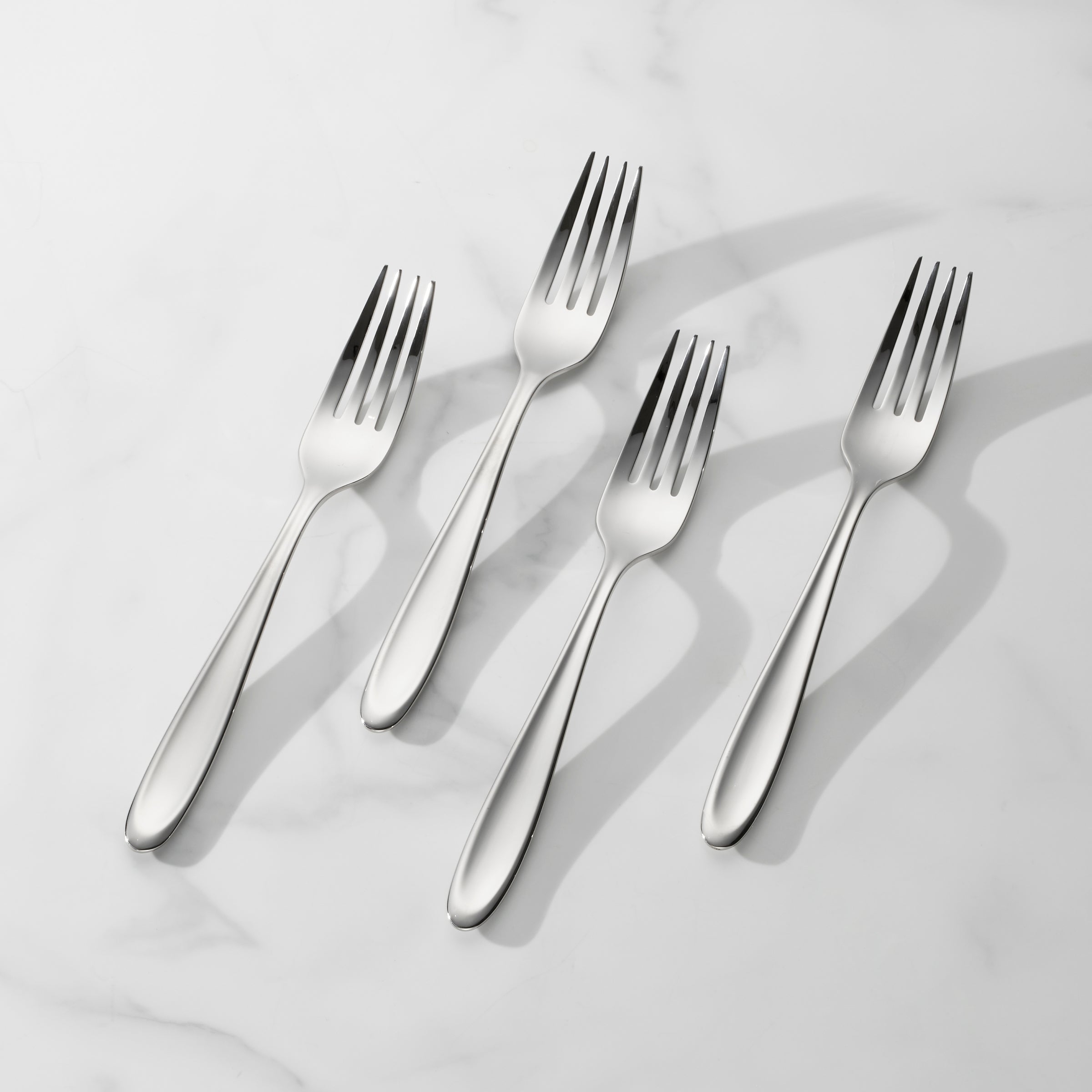 Premium Cantera Dinner Fork Set of 4 - High-Quality Stainless Steel Flatware for Formal Dining, Parties & Everyday Use