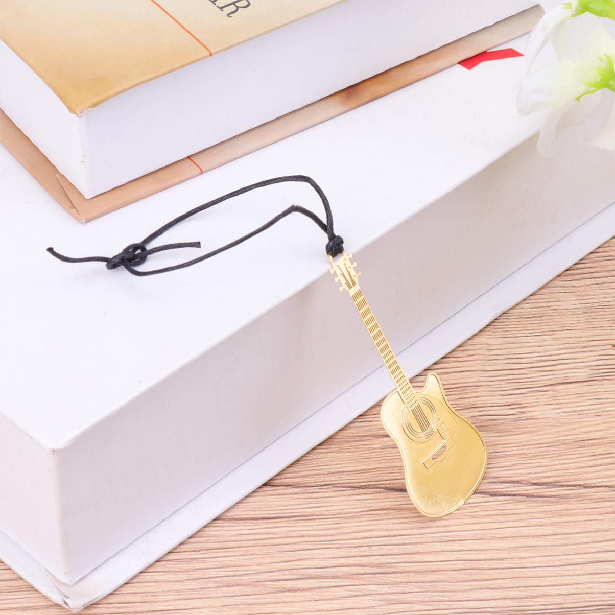 6-Piece Metal Bookmarks Set - Musical Instrument Themed Book Markers for Music Lovers | Perfect for Reading, Gifts, and Book Club Accessories