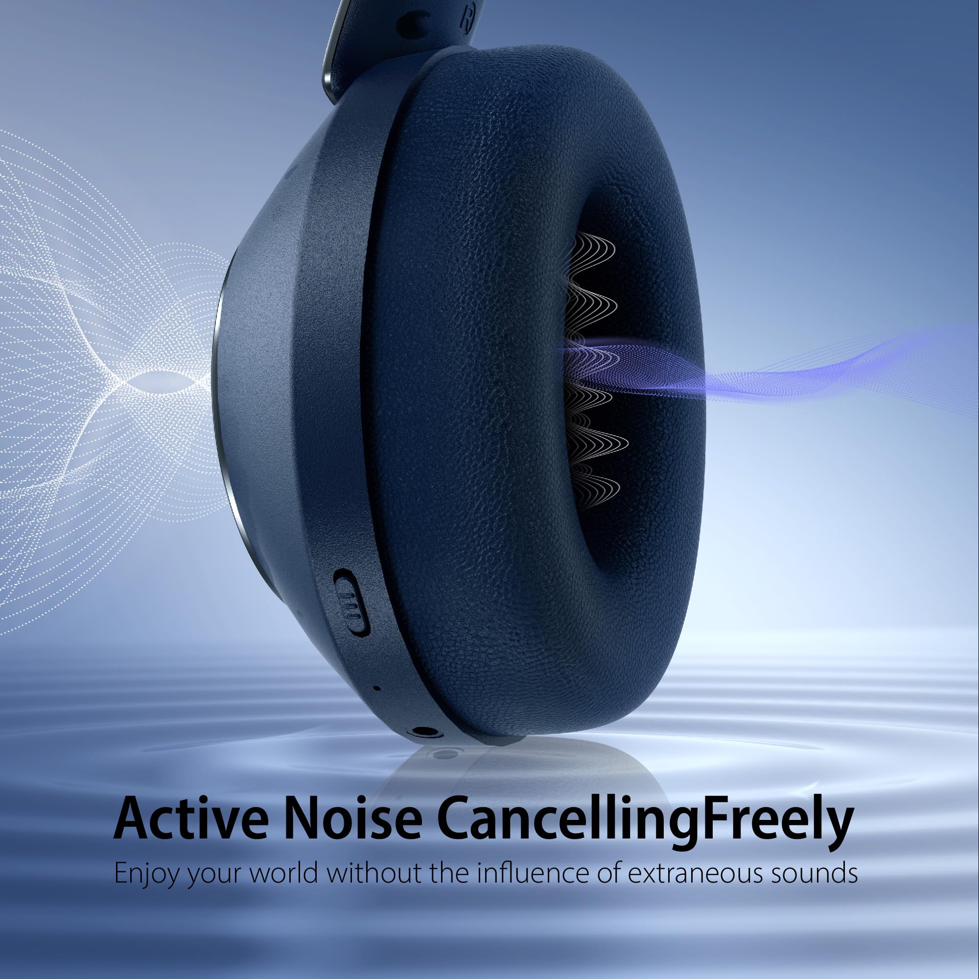 Best Wireless Bluetooth Headphones with 100H Playtime & Active Noise Cancelling | Over-Ear Headphones with Deep Bass & Fast Charging | Built-in Mic for Calls | Perfect for Travel, Workouts & Home Office Use