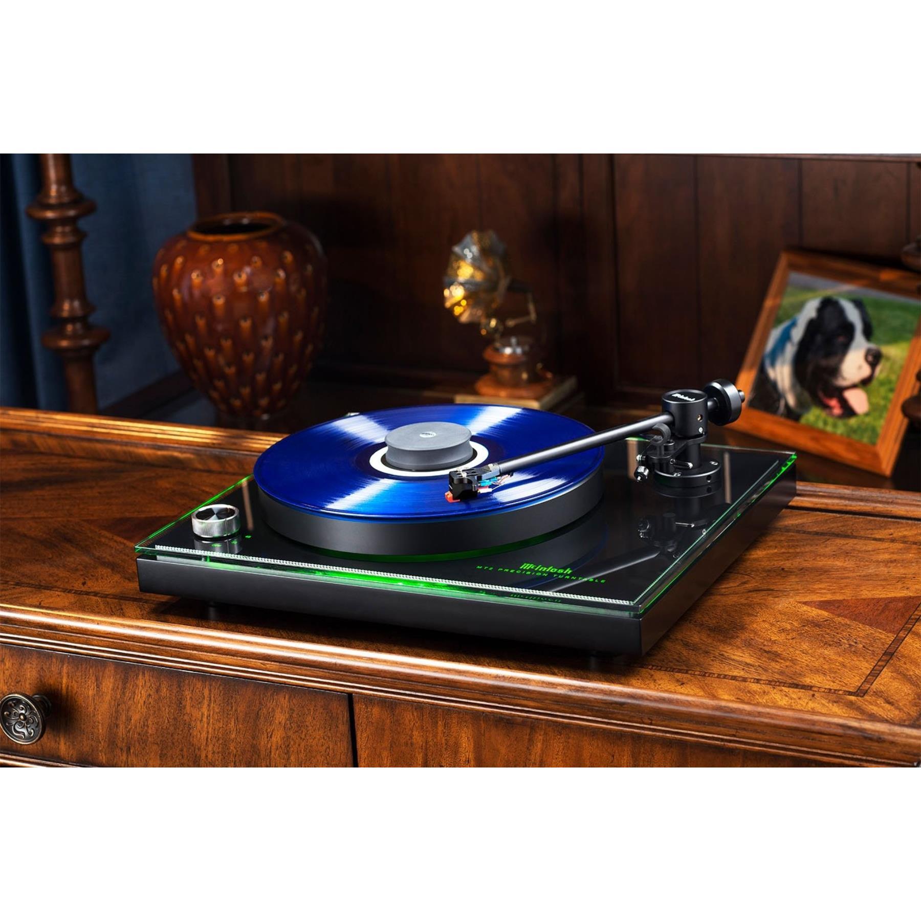 McIntosh MT2 Precision Turntable - High-End Audiophile Vinyl Record Player with Adjustable Tonearm & Anti-Vibration Design | Perfect for Home Audio Systems & Music Enthusiasts