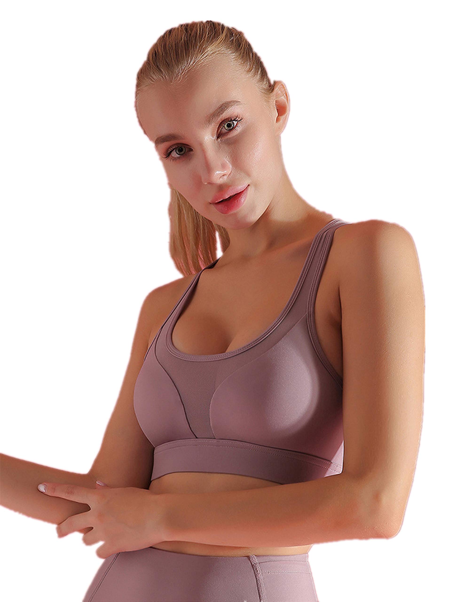 Women's High Support Sports Bra with Back Pocket - Breathable Yoga Bra for Running, Gym & Workout - Perfect for Active Lifestyles & Fitness Enthusiasts