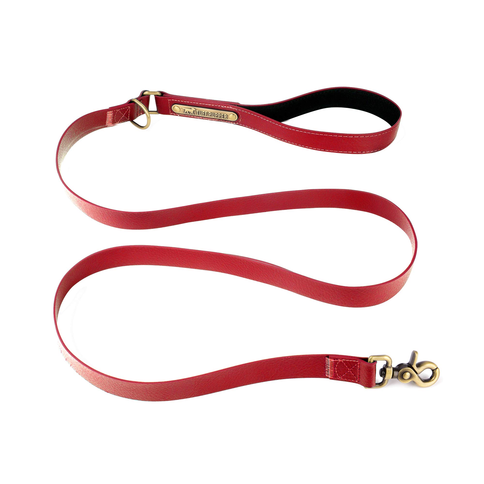 Tuff Pupper Classic 6 Foot Heavy Duty Dog Leash - 10x Stronger Than Leather, 100% Waterproof & Odor Proof with Rust-Proof Metal Hardware - Perfect for Large Dogs, Hiking, Training & Outdoor Adventures