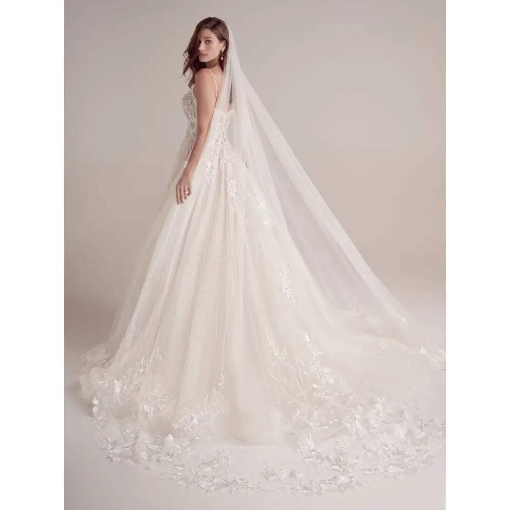 Maggie Sottero Casey Wedding Dress - Elegant Lace Bridal Gown for Bride | Perfect for Church Ceremony, Beach Wedding, and Formal Reception