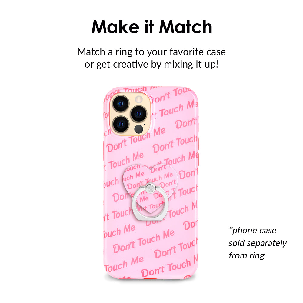Don't Touch Me Phone Ring Holder - Anti-Theft Grip Stand for Smartphones - Perfect for Selfies, Videos, and Secure Phone Handling