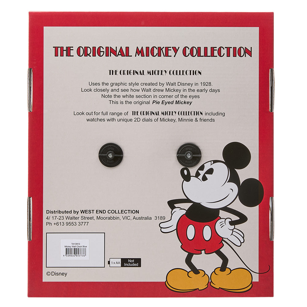 Disney Mickey Mouse Wall Clock TA13913 - Fun Cartoon Character Wall Decor for Kids Room, Kitchen, Office & Home
