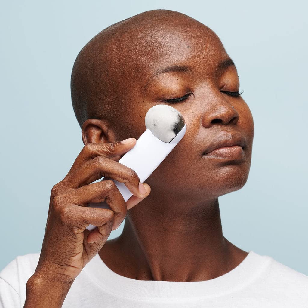 StackedSkincare Ice Roller for Face - Professional Cooling Facial Massager to Reduce Puffiness, Dark Circles & Inflammation | Lift & Sculpt Facial Contours | Perfect for Morning Routine, Post-Workout Recovery & Skincare Treatments