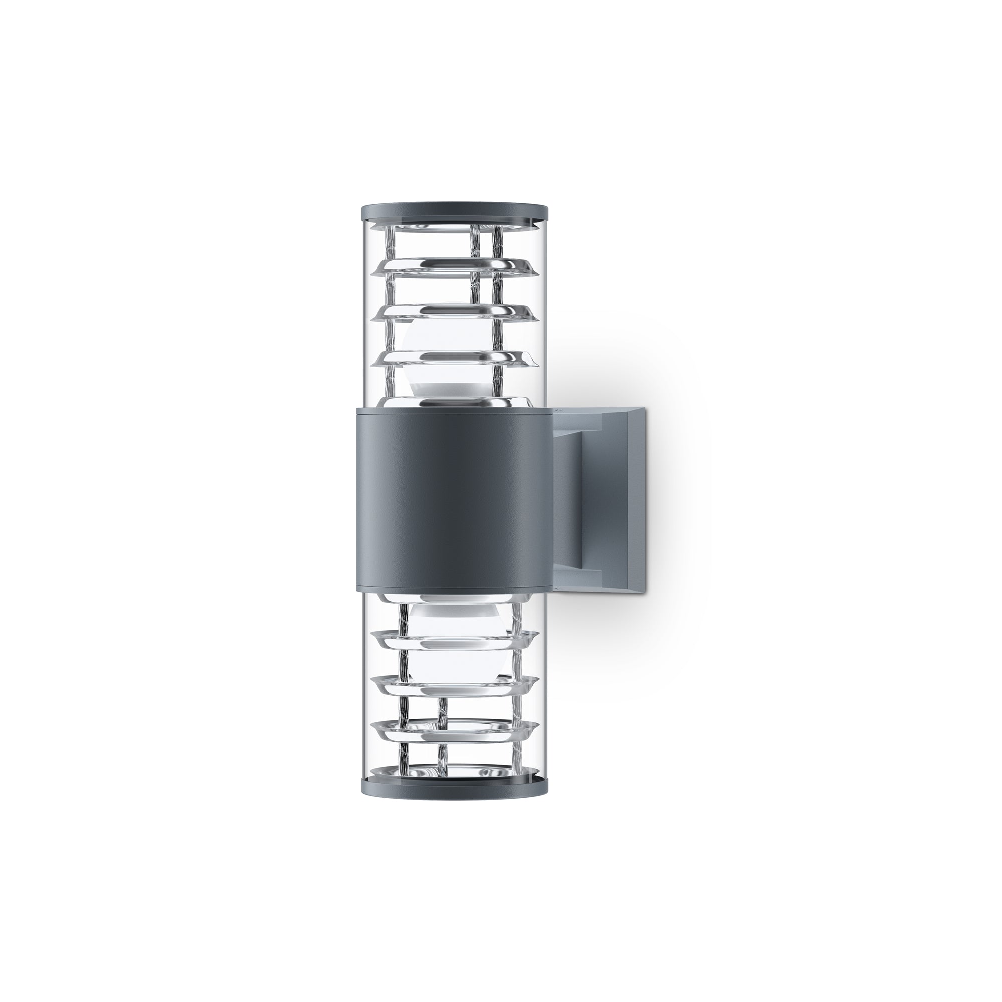 Bronx Up Down Wall Light - Modern Grey & Black Sconce for Bedroom, Living Room, and Hallway Lighting