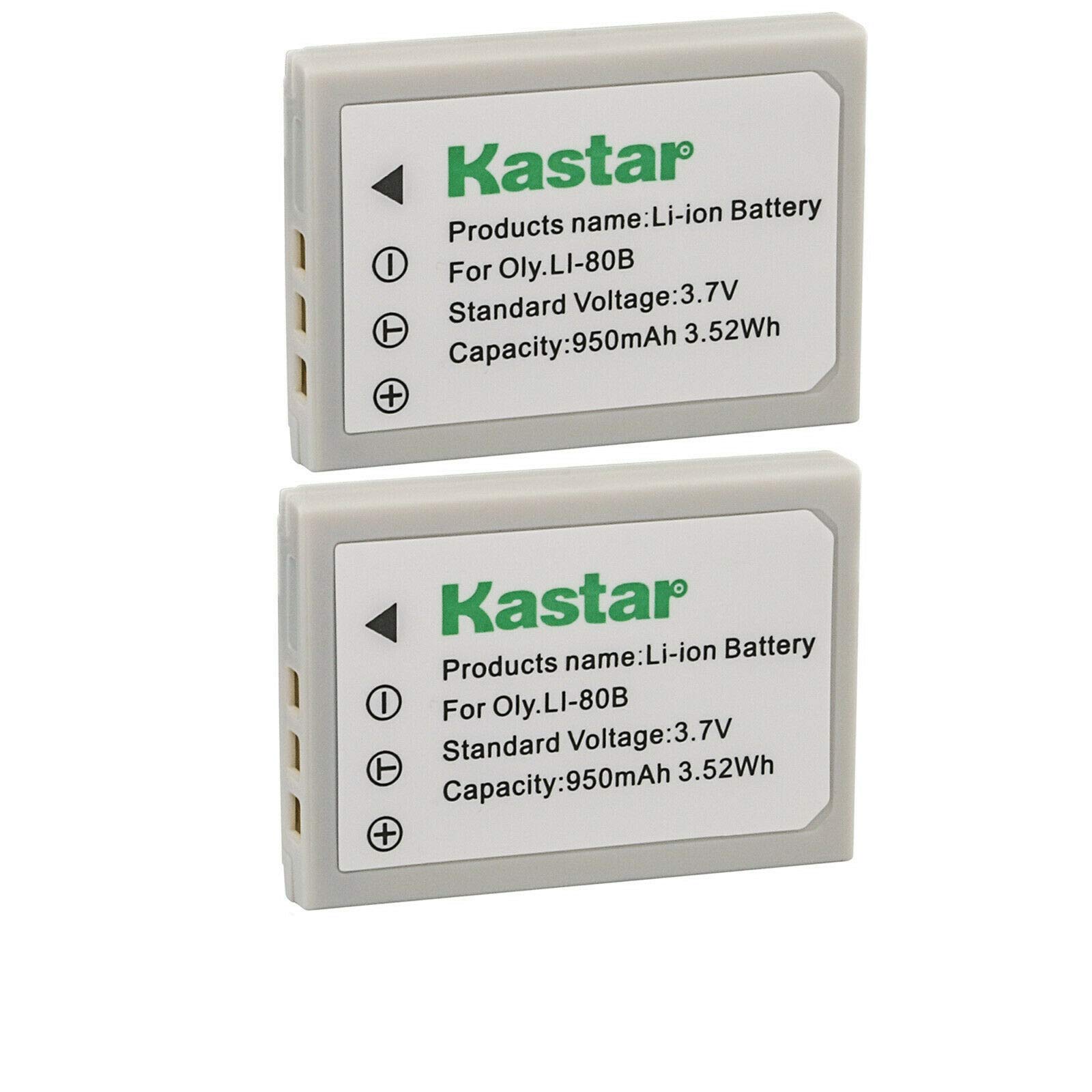 Kastar 2-Pack Replacement Batteries for Voigtlander & Virtus D4/D5/D500/D6/D600/S6, MINOX DC 4211/5222/6311 Cameras - Long-Lasting Power for Photography, Travel & Outdoor Shooting