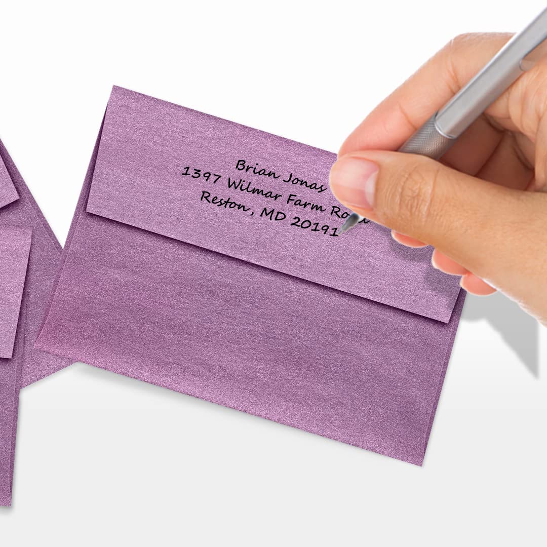 Premium 80 lb Metallic Purple A1 Invitation Envelopes (3 5/8