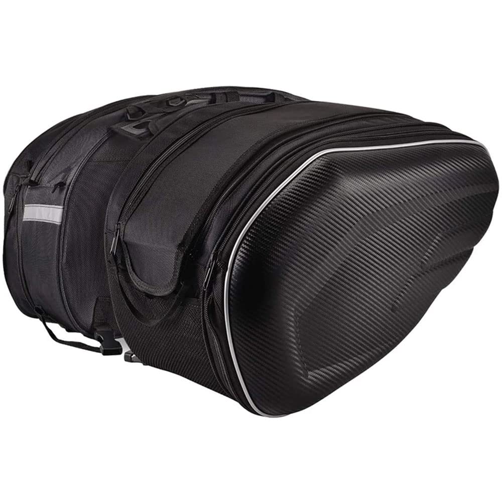Waterproof Motorcycle Saddle Bags & Helmet Storage for Travel
