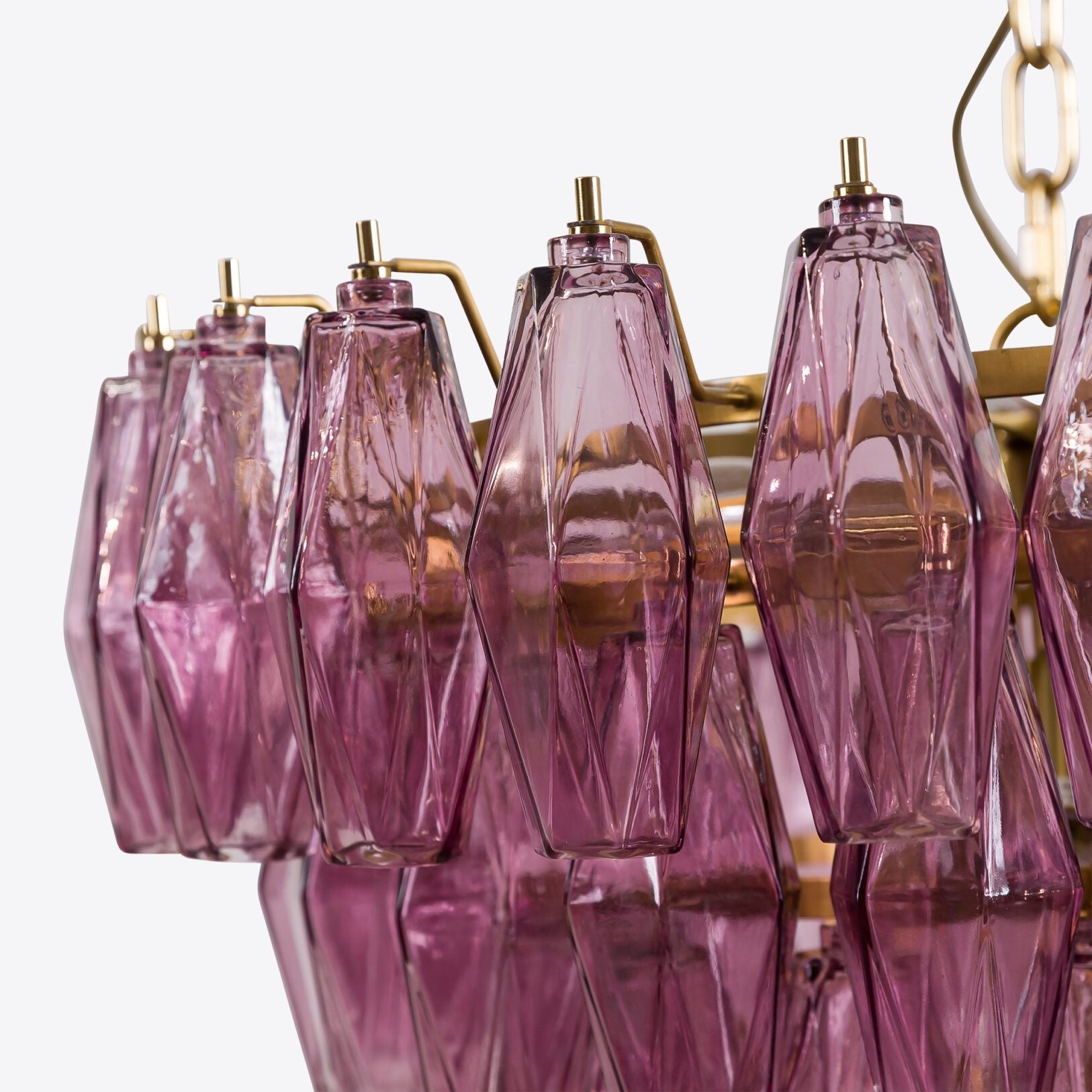 Asti Murano Chandelier - Elegant Venetian Glass Ceiling Light Fixture for Dining Room, Living Room & Bedroom Decor