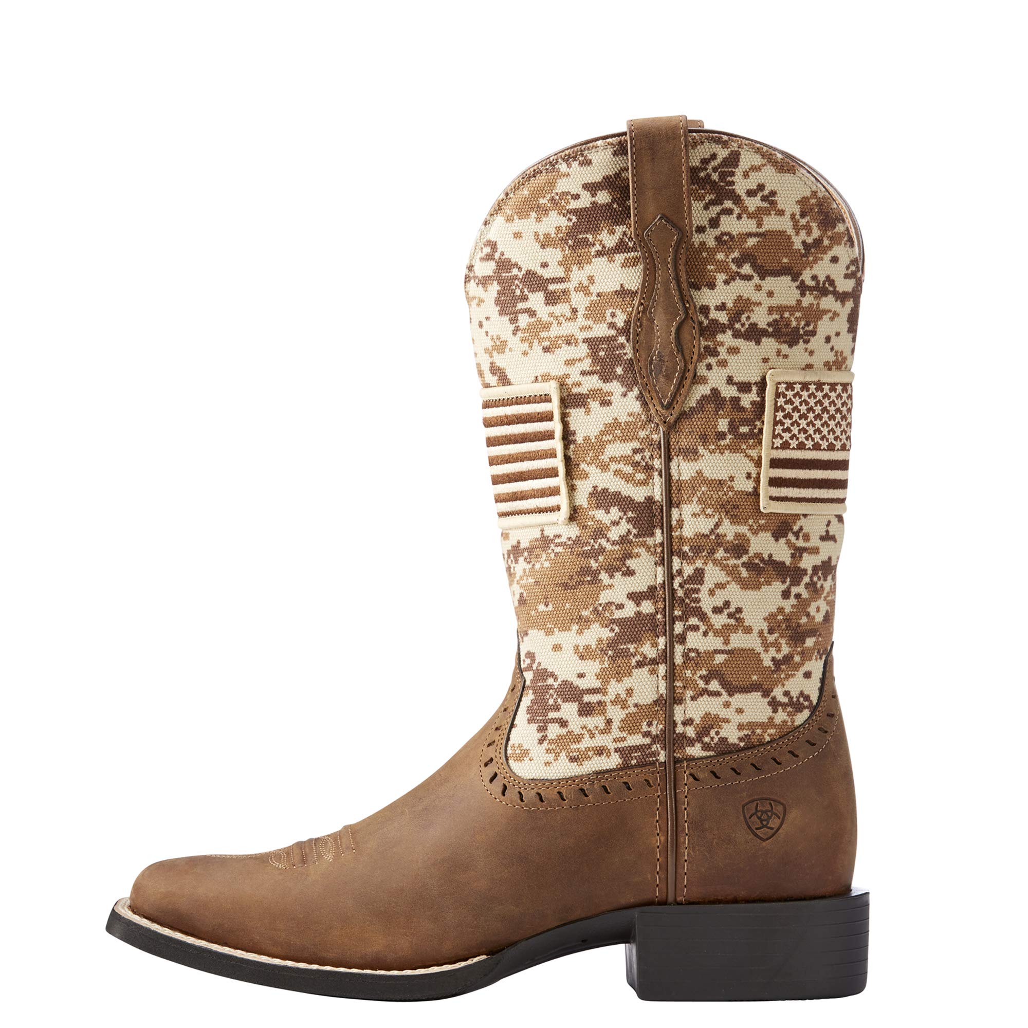 ARIAT Round Up Patriot Women's Cowboy Boots - Western Riding & Fashion Ankle Boots for Comfort & Style - Perfect for Rodeo, Horseback Riding & Casual Wear