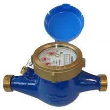 32mm HR Multijet Water Meter - Male x Male Threaded Connection - Brass Body for Residential & Commercial Water Flow Measurement