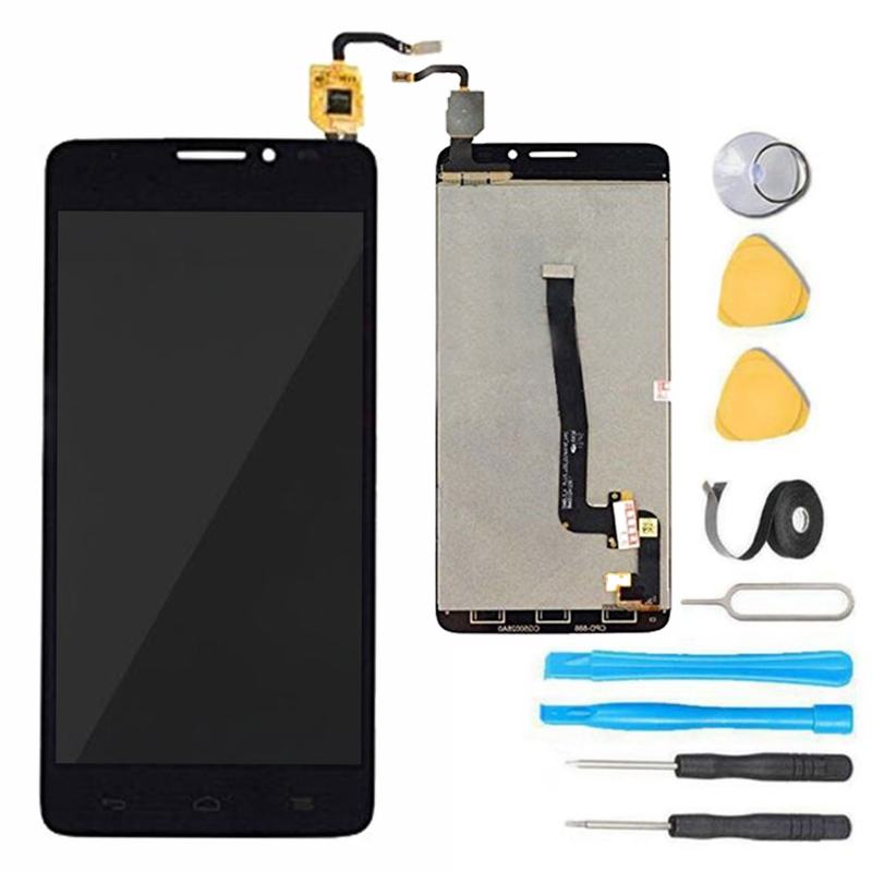 Alcatel OneTouch Idol X LCD Screen Replacement with Digitizer - Compatible with 6040/6040A/6040D/6040X Models - Premium Repair Kit (Black) - Fix Cracked or Broken Display for DIY Phone Repair