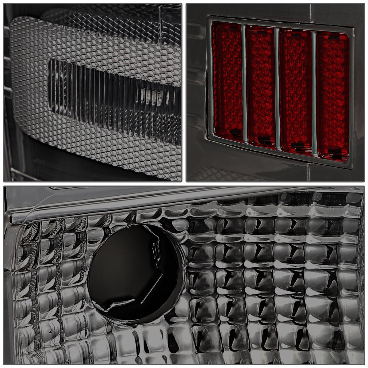Auto Dynasty Dual 3D LED Tail Lights Brake Lamp for 2014-2019 Chevy Silverado 1500/2500HD/3500HD - Driver & Passenger Side, Chrome Housing Smoke Lens - Upgrade Your Truck's Style & Safety for Night Driving & Towing