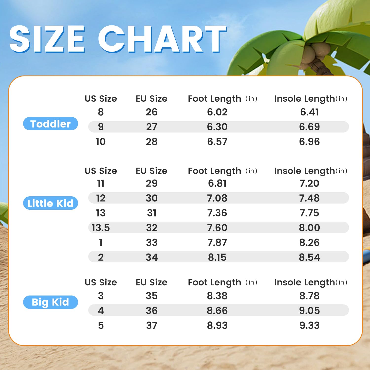 Vibdiv Boys & Girls Open-Toe Sport Sandals - Lightweight Summer Outdoor Sandals for Toddler, Little Kid & Big Kid - Perfect for Beach, Pool & Playground Activities