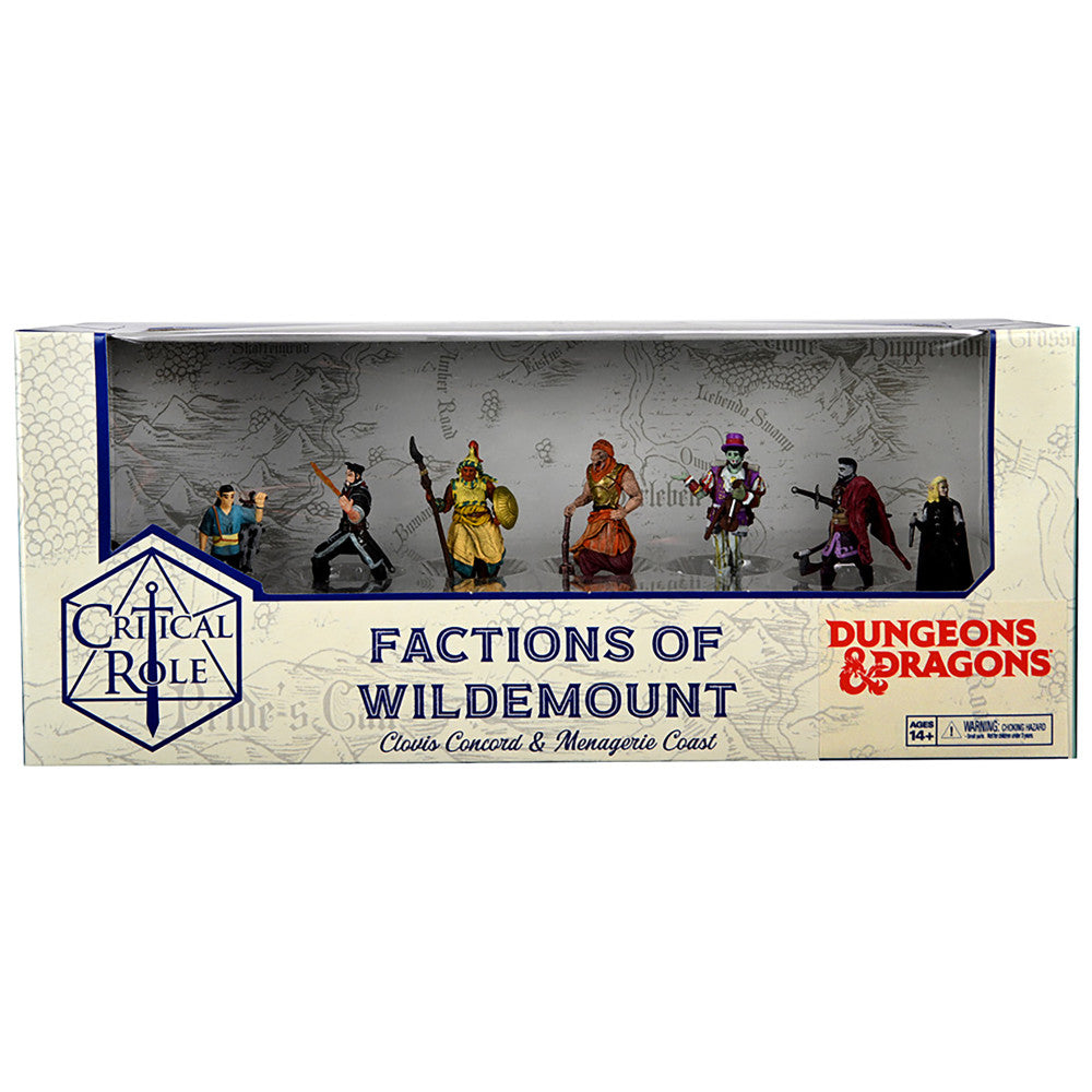Critical Role: Factions of Wildemount - Clovis Concord & Menagerie Coast Miniature Set for D&D Tabletop RPG Game | Dungeons & Dragons Miniatures Collection for Fantasy Roleplaying Adventures