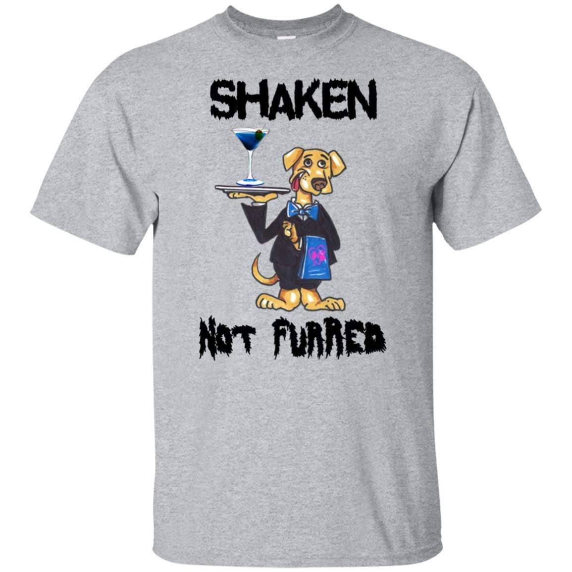 Shaken Not Furred Ultra Soft Cotton T-Shirt for Women | Funny Wine Lover Tee | Perfect for Wine Tasting, Girls Night Out & Casual Wear
