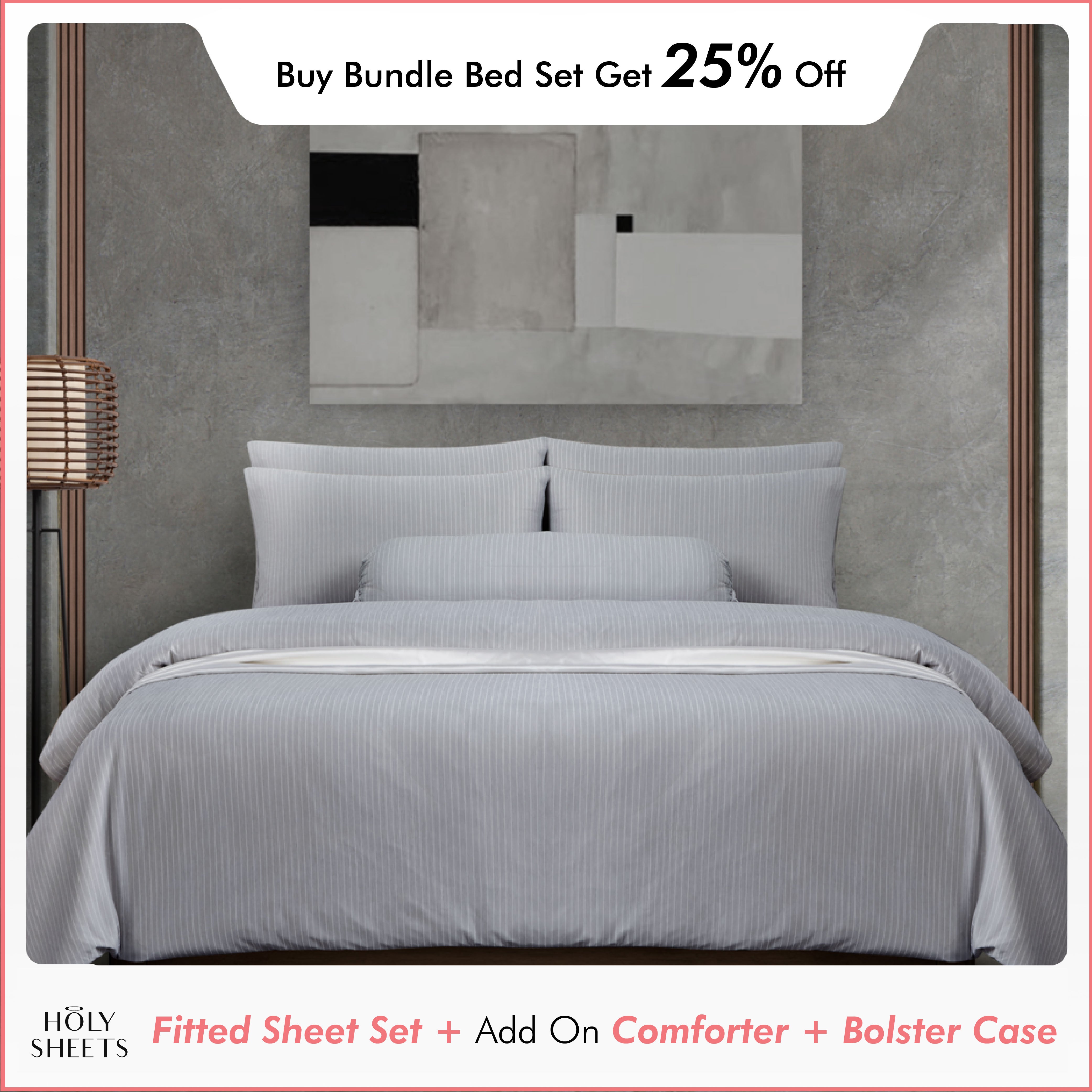 Holy Sheets™ Calcite Fitted Sheet Set - Ultra Soft Cooling Bed Sheets for Hot Sleepers - Perfect for Summer Nights & Guest Rooms