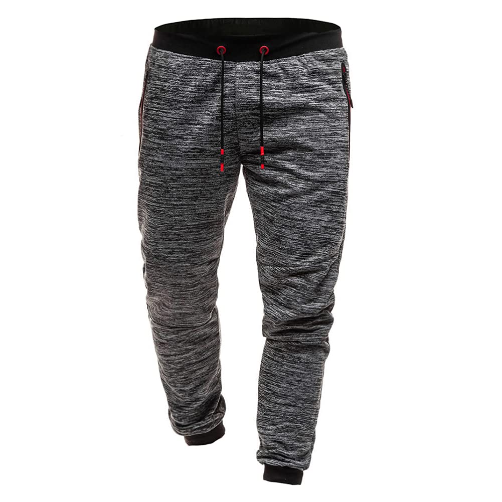 Cloudstyle Men's Jogger Pants - Stretch Sweatpants with Drawstring for Sports & Activewear | Comfortable Casual Slacks for Gym, Running, and Lounge Wear