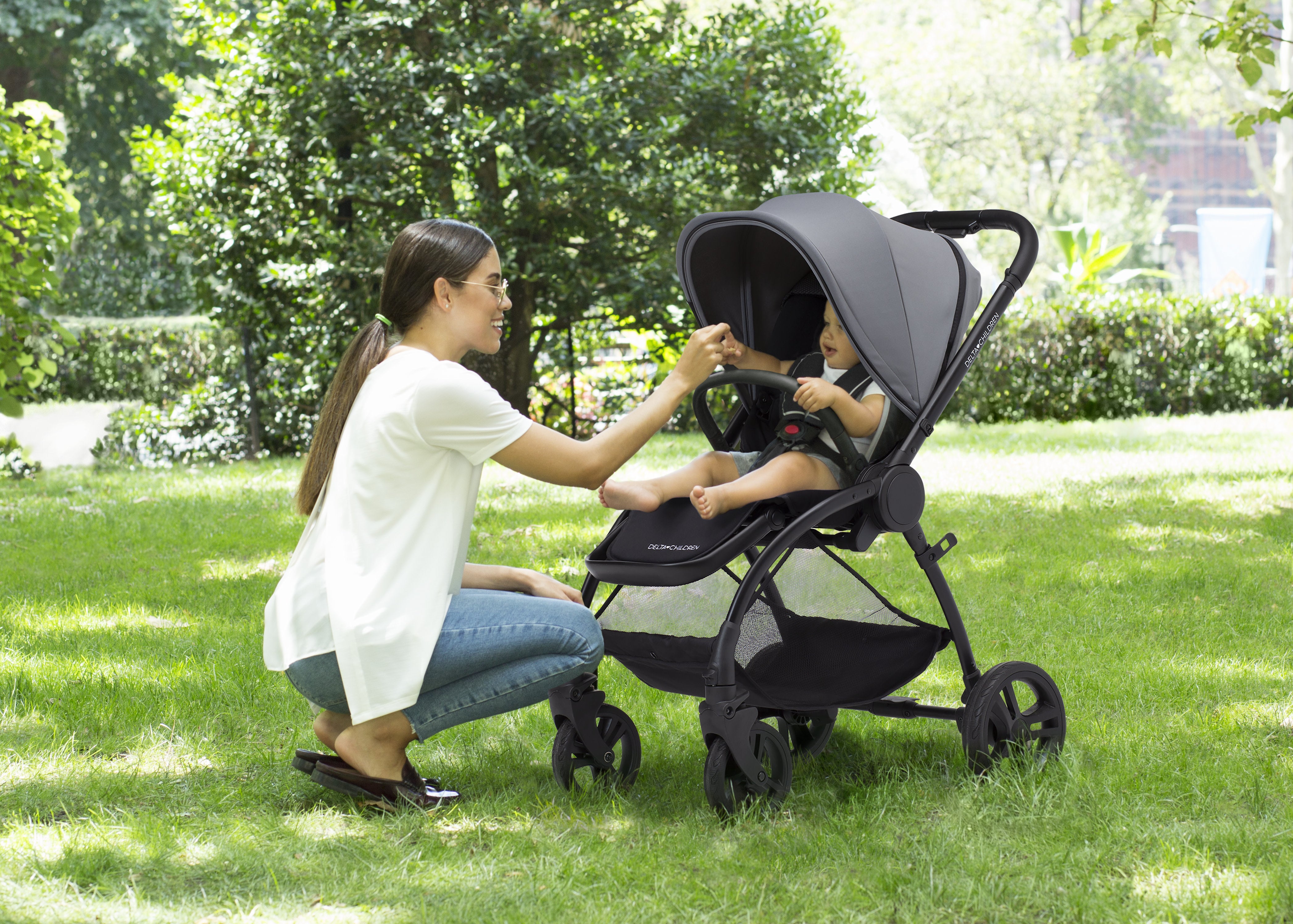 Reversible Stroller for Baby - Lightweight & Compact Foldable Design - Perfect for Travel, Shopping, and Daily Walks
