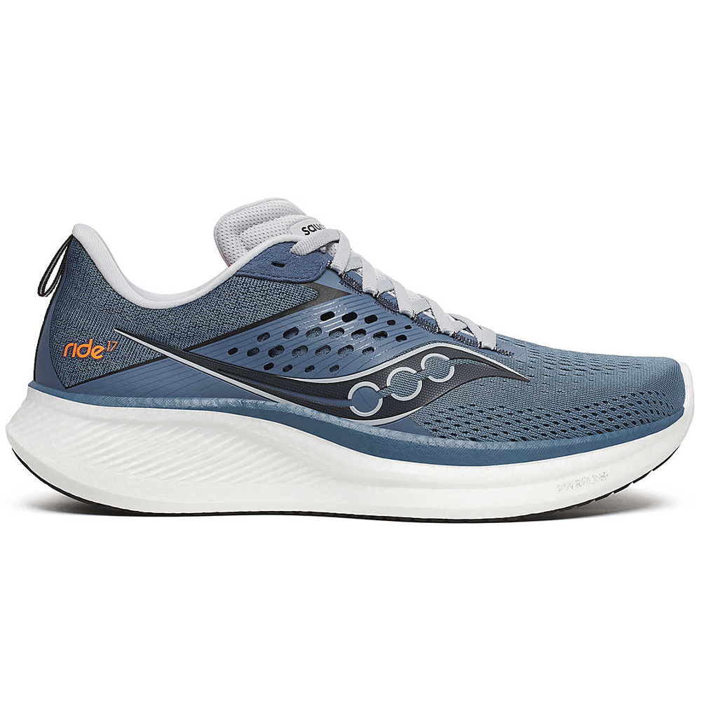 Men's Saucony Ride 17 Running Shoes - Lightweight Cushioned Sneakers for Men | Perfect for Road Running, Jogging & Daily Wear