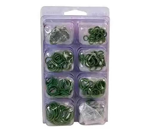 AC O-Ring Assortment Kit 4895 - 500+ High-Temperature Sealing Rings for Automotive, Plumbing & HVAC Repairs | Durable Nitrile Rubber Gaskets for Leak Prevention