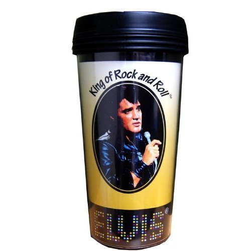 Precious Kids 54201 Elvis Insulated Travel Mug - Stainless Steel Kids Water Bottle for School, Camping & Outdoor Activities - BPA Free Leak Proof Tumbler with Lid