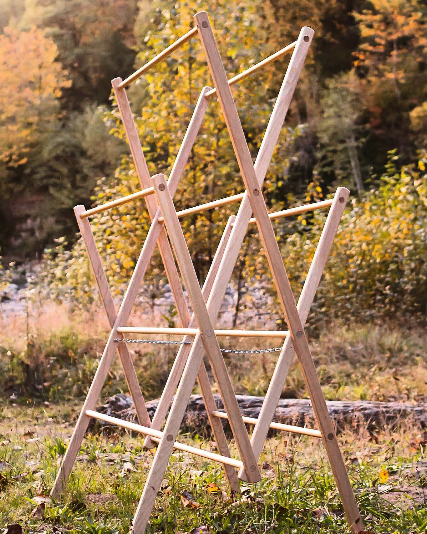 Extra Large Homesteader Drying Rack for Clothes, Towels & Laundry - Heavy Duty Indoor/Outdoor Garment Organizer for Home, RV, Camping & Small Spaces