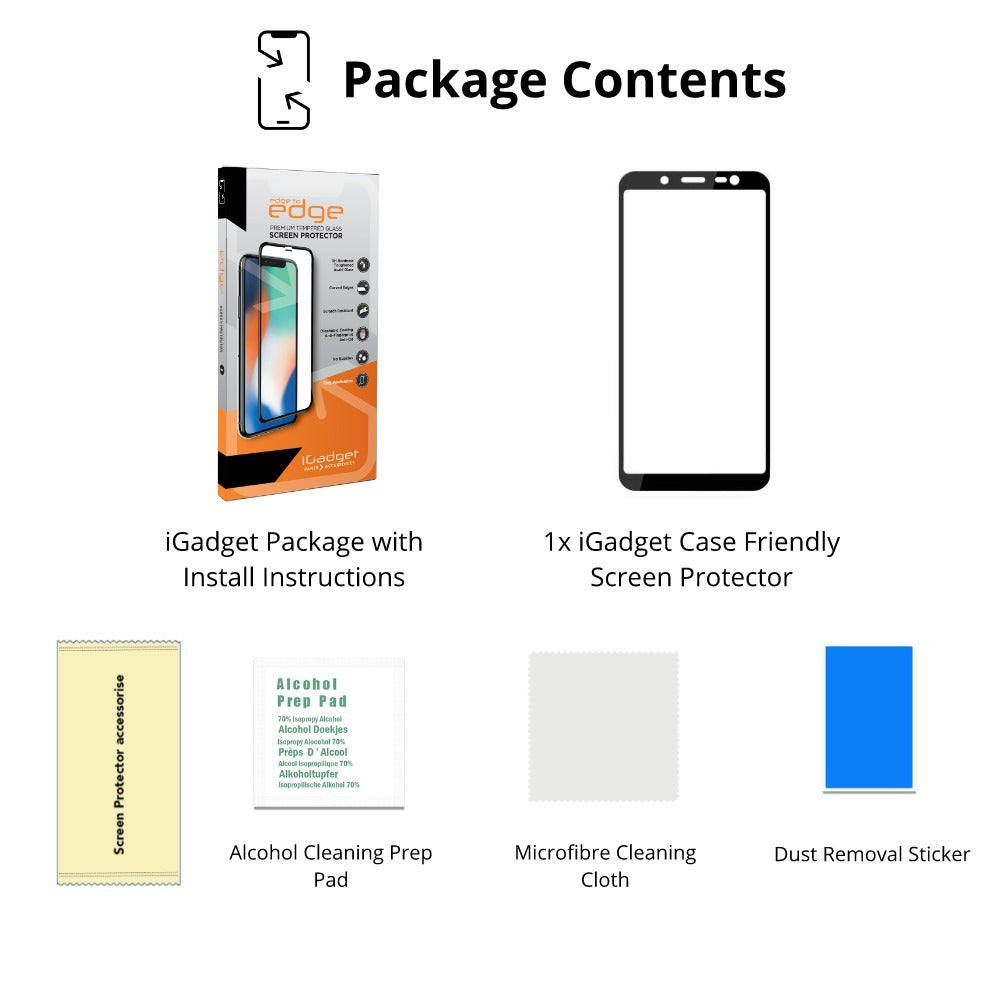 Samsung Galaxy J8 Tempered Glass Screen Protector - 3D Full Coverage, Ultra Clear, Anti-Scratch, Bubble-Free | Perfect for Everyday Use, Gaming & Outdoor Activities
