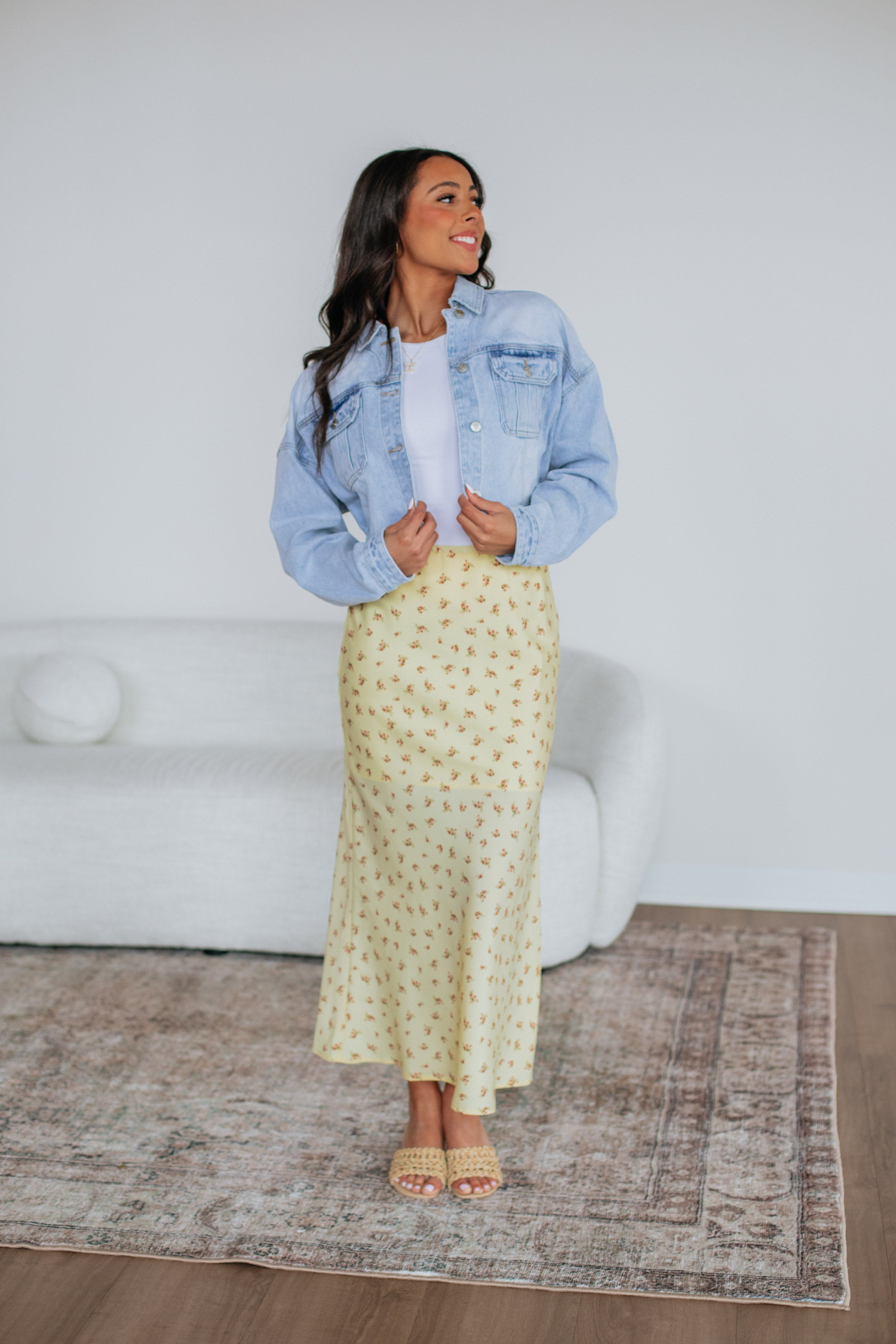 Analia Floral Skirt for Women - Summer Boho Maxi Skirt with Elastic Waist - Perfect for Beach, Vacation & Casual Outfits