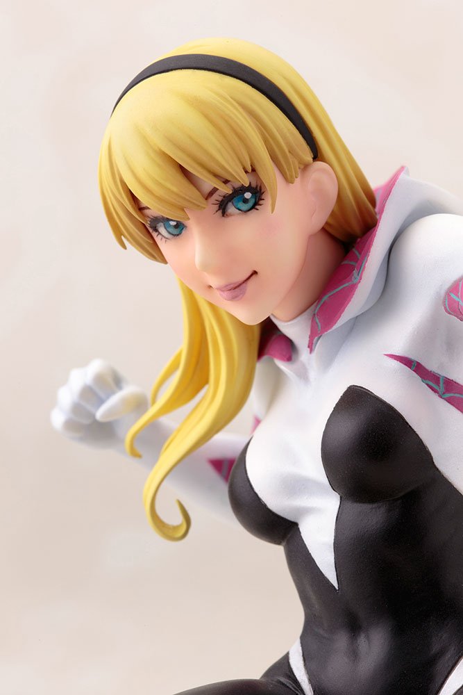 Kotobukiya Marvel Spider-Gwen Bishoujo Statue - Anime Collectible Figure for Home Decor & Marvel Fans Gift