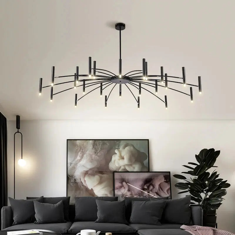 Berny Modern Ceiling Chandelier - 12/18/24 Lights Crystal LED Lighting Fixture for Dining Room, Living Room & Bedroom | Elegant Home Decor Lighting Solution