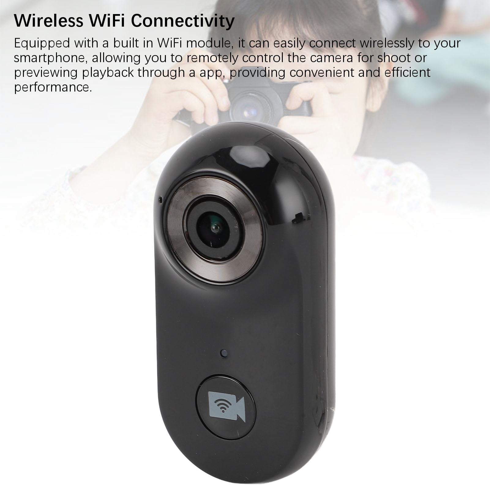 ASHATA 1080P Mini Magnetic Thumb Action Camera - Wearable Body Camera with App Remote Control for Outdoor Adventures, Pet Recording & Daily Vlogging | Perfect for Hiking, Travel Vlogs, Pet Monitoring and Hands-Free Recording