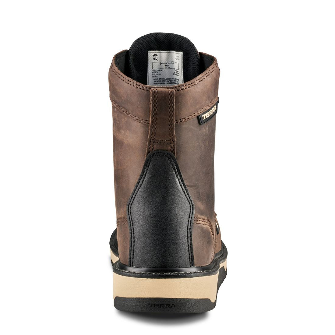 Terra Ironstone Men's 8 Waterproof Composite Toe Work Boot 839FDB - Durable Safety Shoes for Construction, Warehouse & Outdoor Work