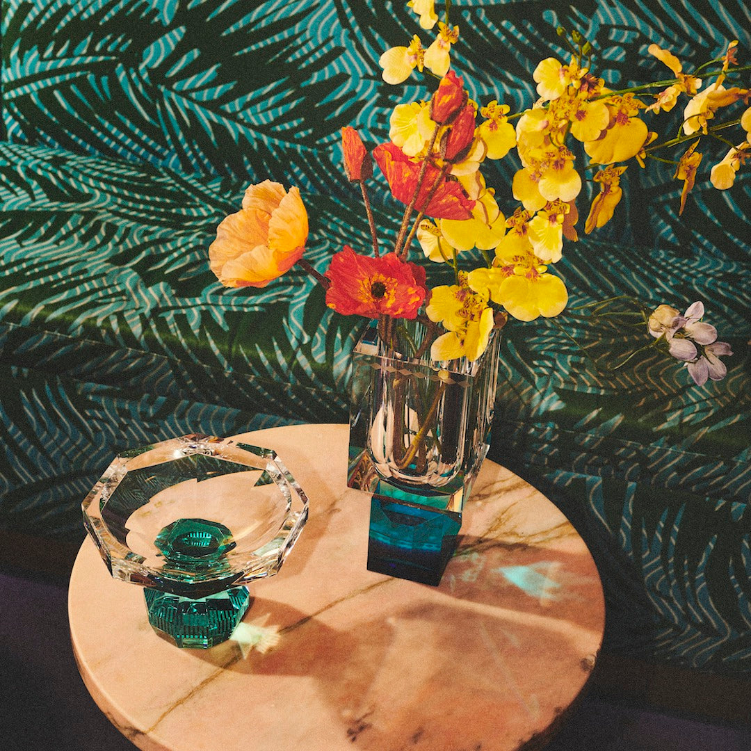 Madison Bowl - Azure & Green Ceramic Serving Bowl for Salads, Pasta & Snacks | Perfect for Dining, Entertaining & Home Decor