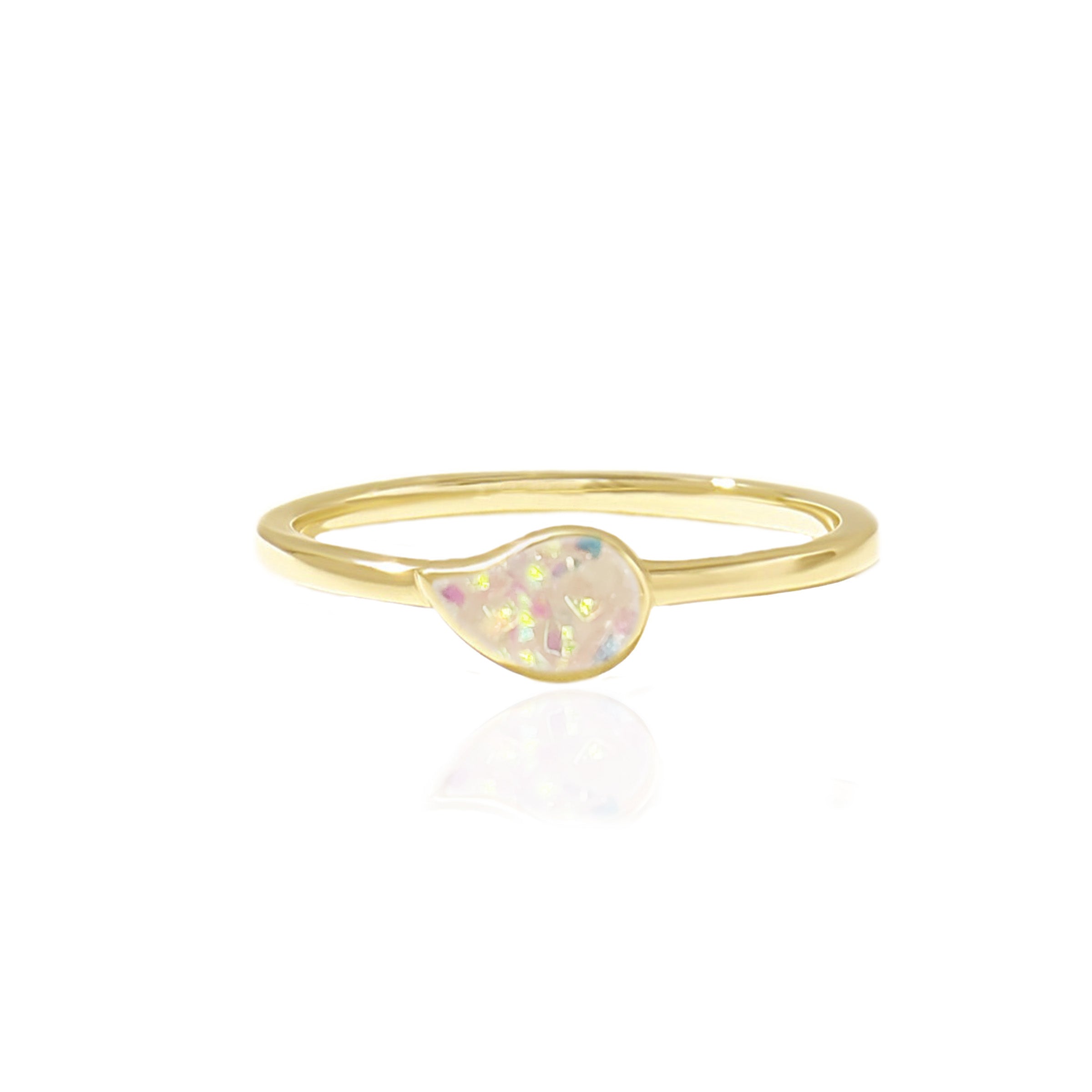 Pure Drop: Ashes Ring - Elegant Memorial Jewelry for Ashes Keepsake | Perfect for Remembrance, Funeral, or Cremation Jewelry