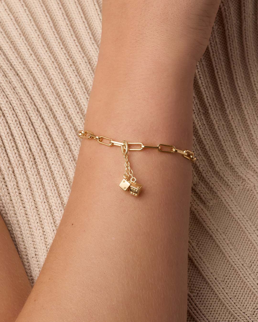 Parker Dice Charm - Elegant and Playful Jewelry for Women, Perfect for Parties, Gifts, and Everyday Wear