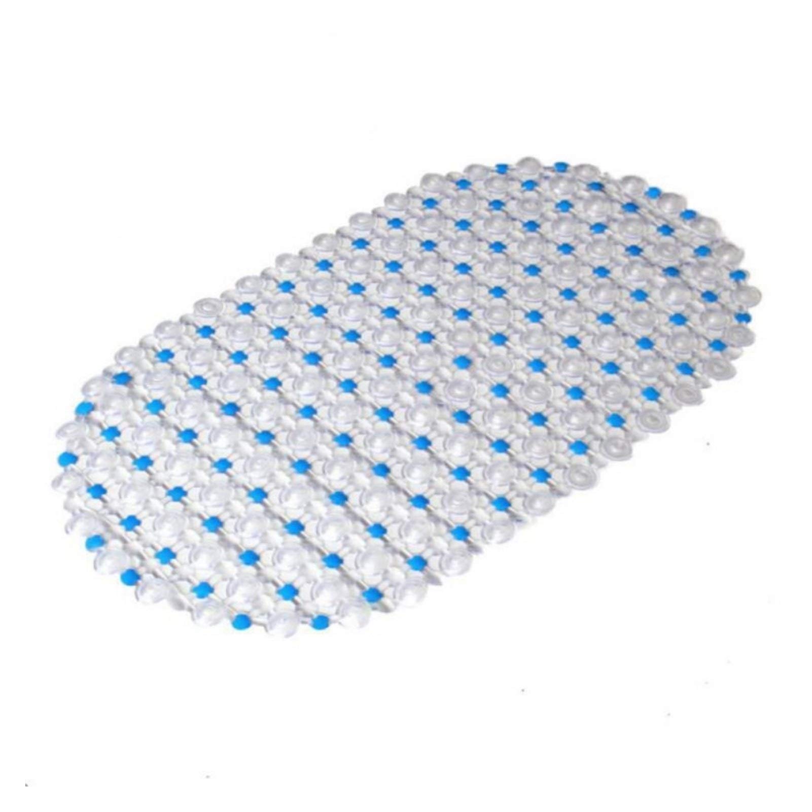 Non-Slip PVC Bathroom Mat - Light Green Shower & Toilet Bath Mat with Strong Suction Cups, Soft & Absorbent Bath Carpet for Wet Floors | Perfect for Bathroom, Shower, Tub & Vanity Areas