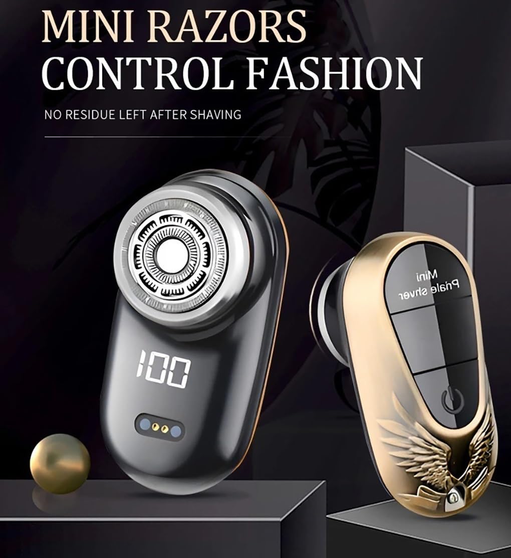 Professional Electric Razor for Men - Rechargeable Wet & Dry Shaver with Fast Charging, Digital Display, Portable & Travel-Friendly - Perfect for Home, Car, Gym & Travel Use