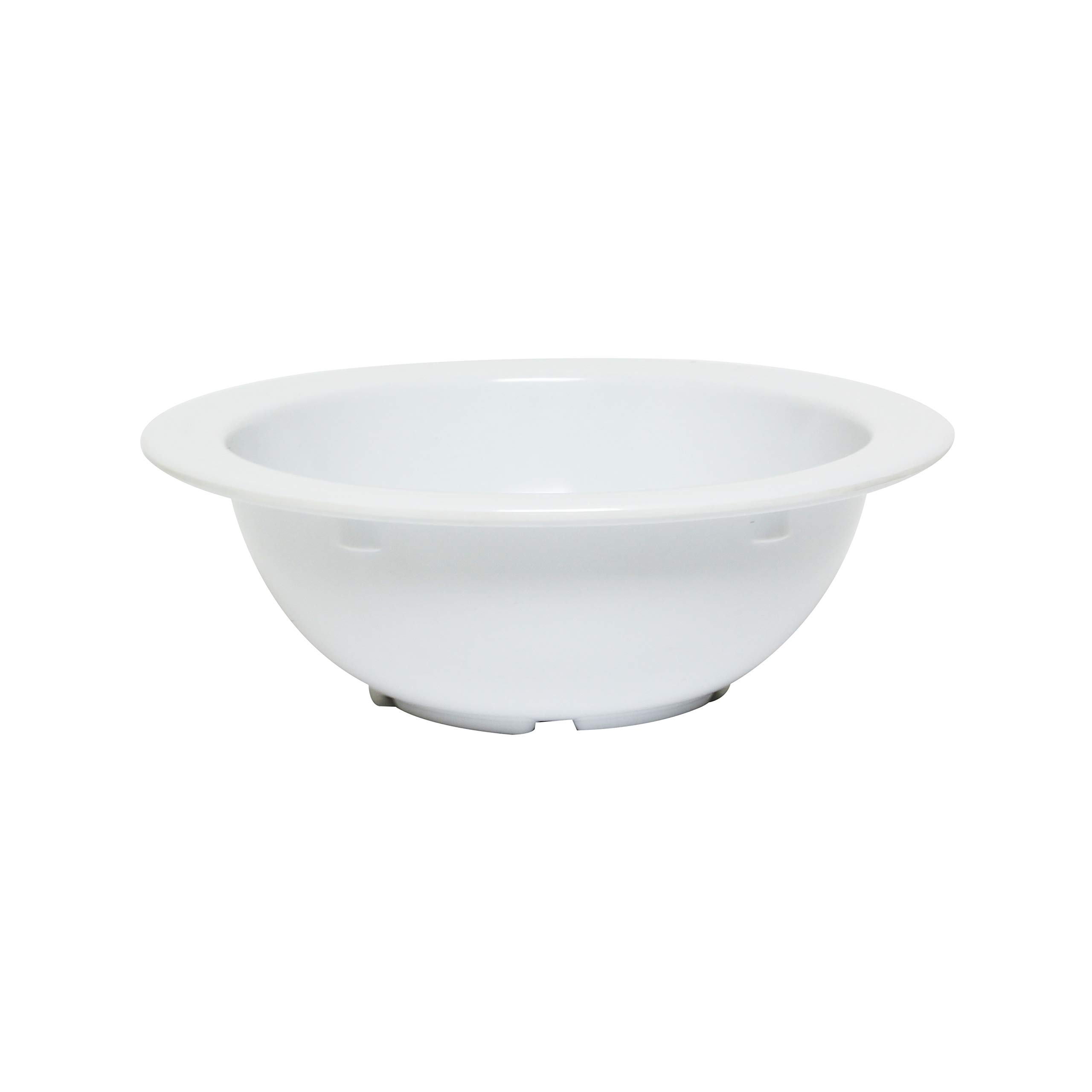 Premium White Melamine Grapefruit Bowls - Set of 12 (5.75 Inch, 13 oz) - Durable & Lightweight Dinnerware for Restaurants, Picnics, and Outdoor Dining