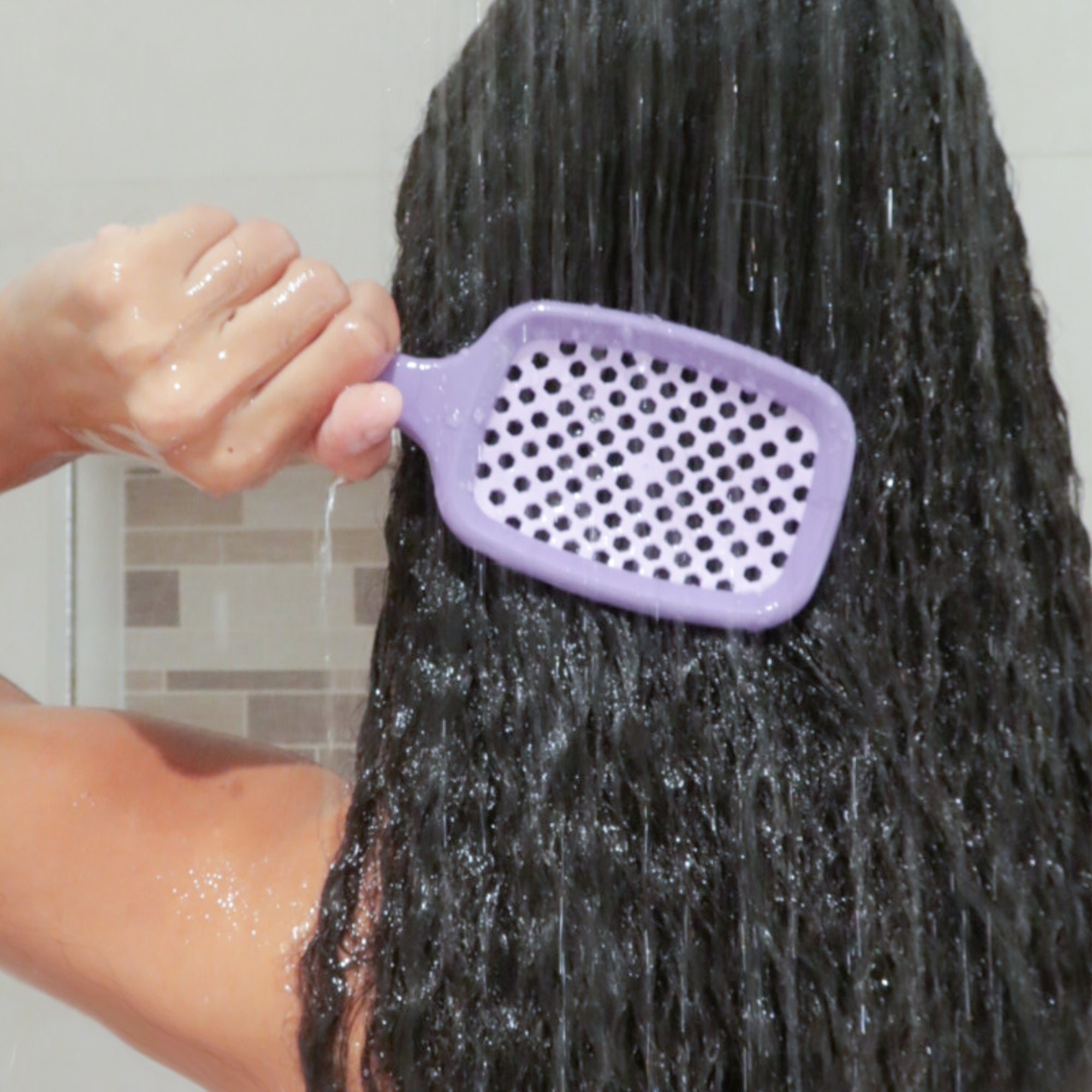 UNbrush Detangling Hair Brush for Wet & Dry Hair - Pain-Free Knot Remover, Gentle on Scalp (Lavender) - Perfect for Curly, Straight & Thick Hair at Home or Travel