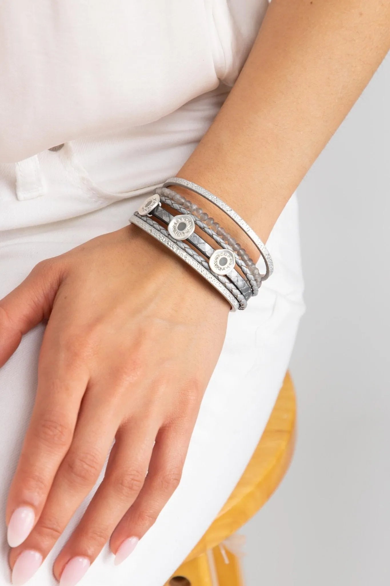 Elegant Leather Gold Medallion Multi Strand Bracelet for Women - Boho Chic Jewelry for Parties, Weddings & Everyday Wear