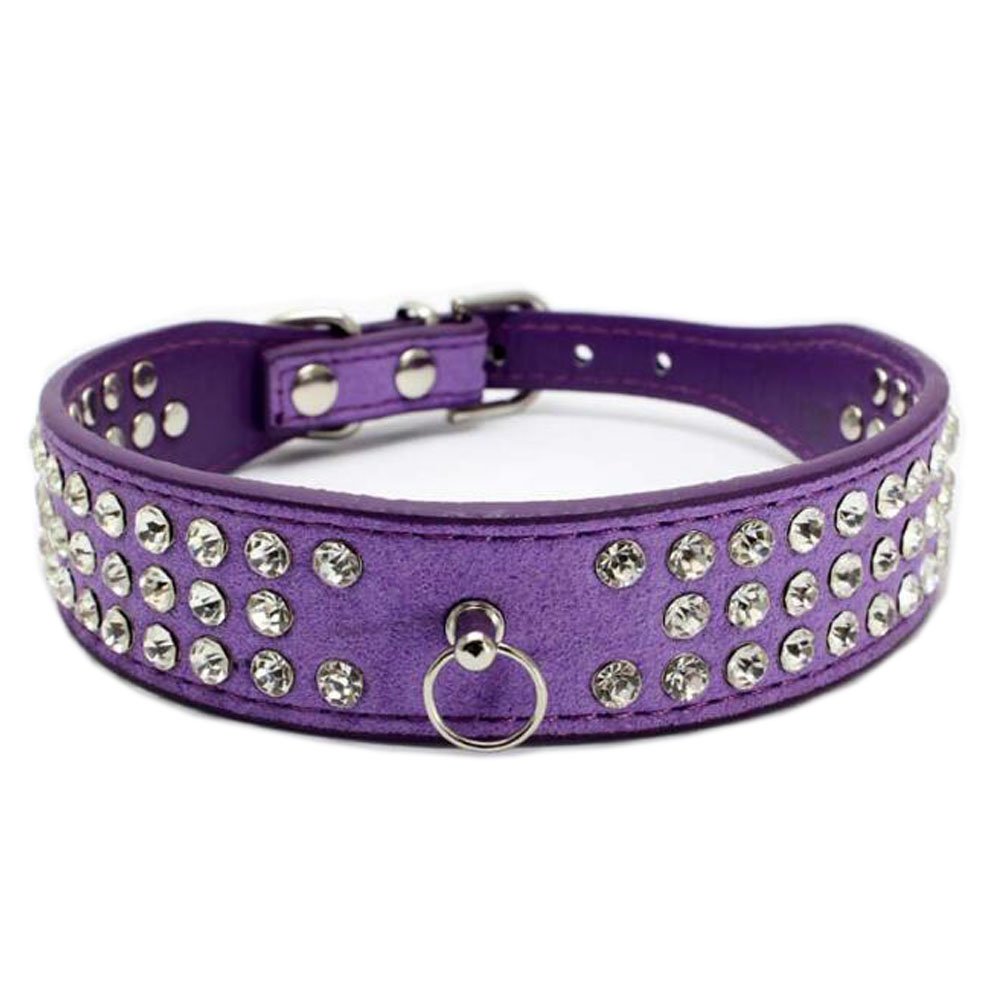 Luxury Rhinestone Dog Collar for Small to Medium Dogs - 12-20