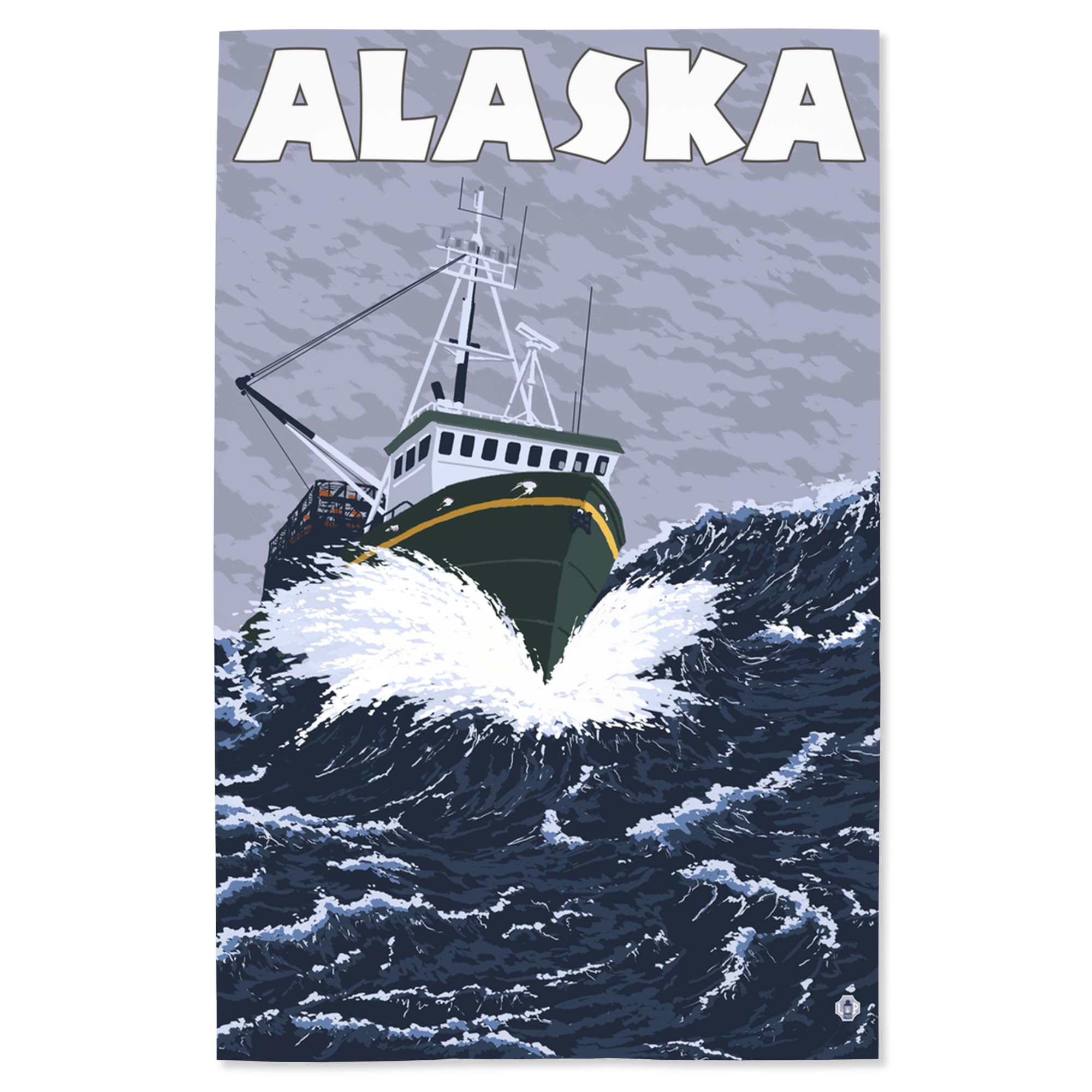 Lantern Press 16x24 Inch Giclee Art Print - Alaska Crab Boat Wall Decor | Coastal & Nautical Home Decor for Living Room, Bedroom, or Office