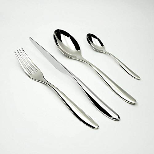 24-Piece Stainless Steel Silverware Set - Classic Restaurant Quality Cutlery for Wedding, Dining & Everyday Use - Durable & Elegant Tableware for Home, Parties & Special Occasions