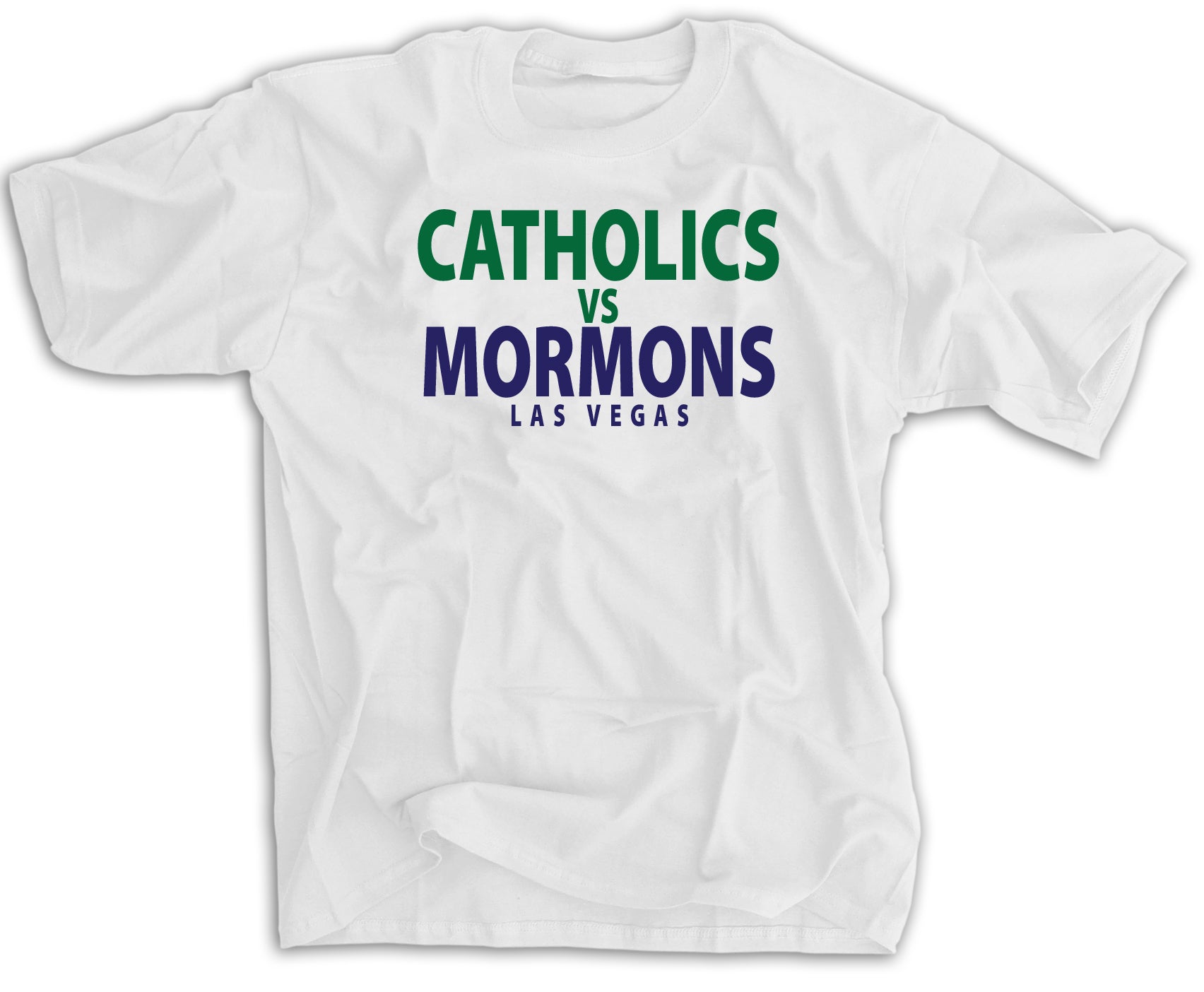 Catholics vs Mormons Las Vegas 2022 T-Shirt - Notre Dame vs BYU Rivalry Shirt - College Football Fan Apparel for Game Day & Tailgating